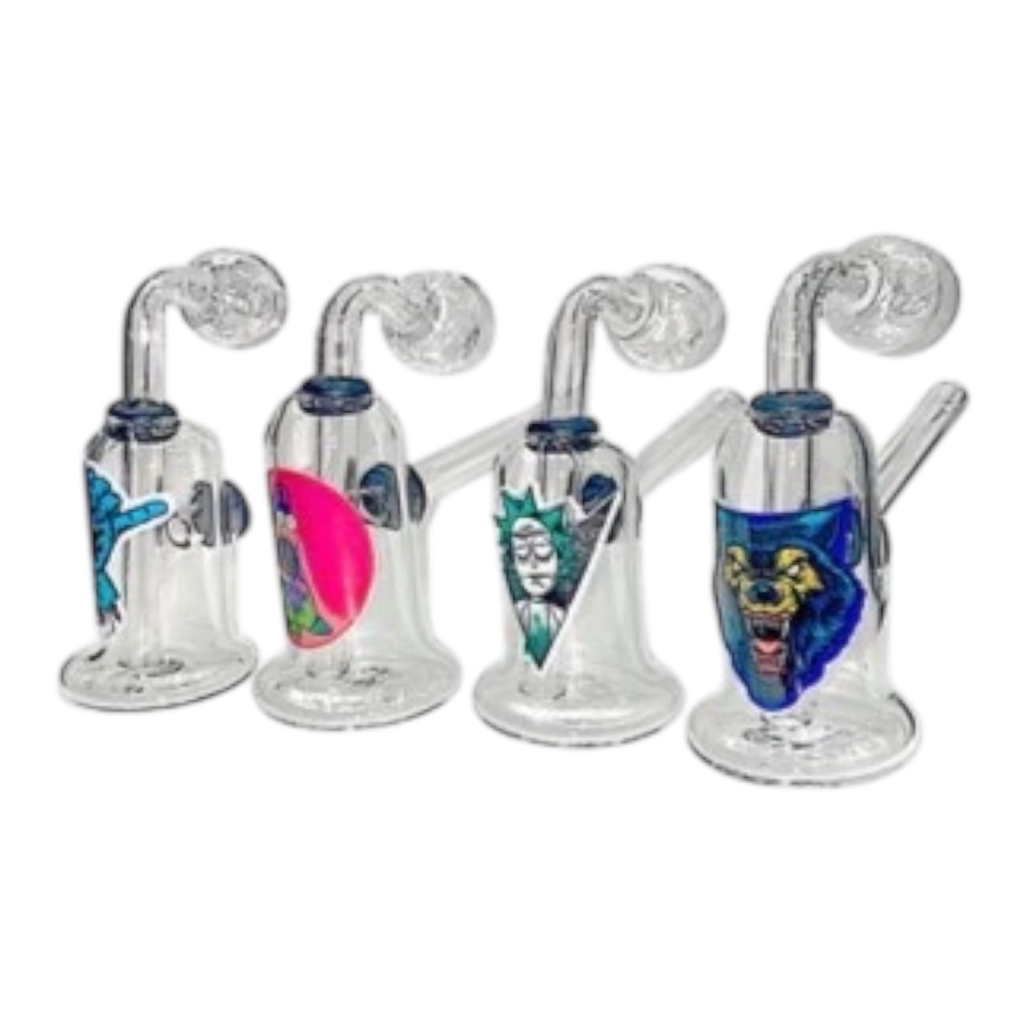 CLEAR GLASS OIL BURNER WATER PIPE LARGE OB-WPCGLAS