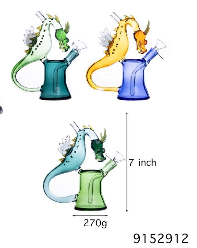 DRAGON BREATH GLASS WATER PIPE SUPER #9152912 ASSORTED COLORS