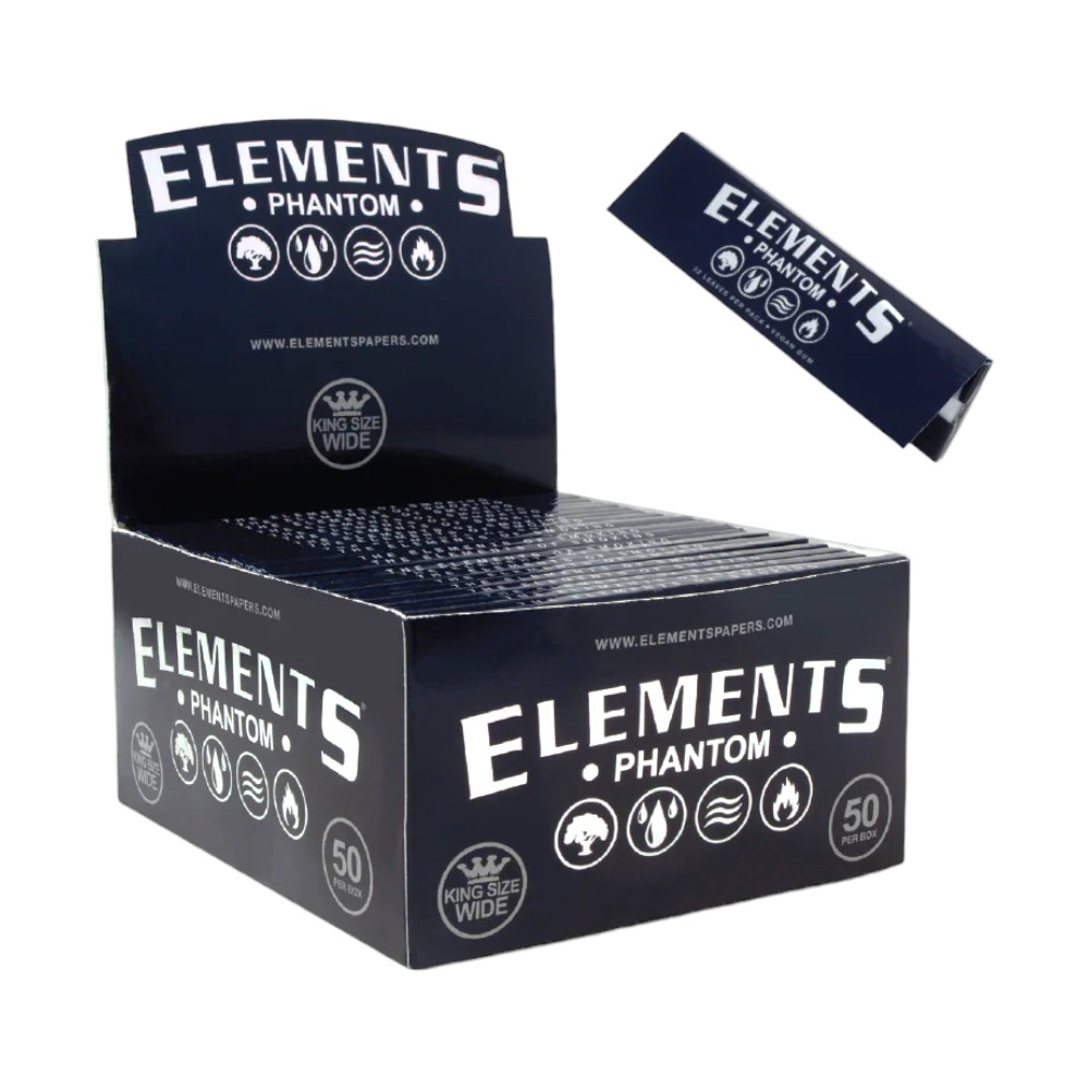 ELEMENTS PHANTOM KING SIZE WIDE PAPERS 32CT BOX OF 50
