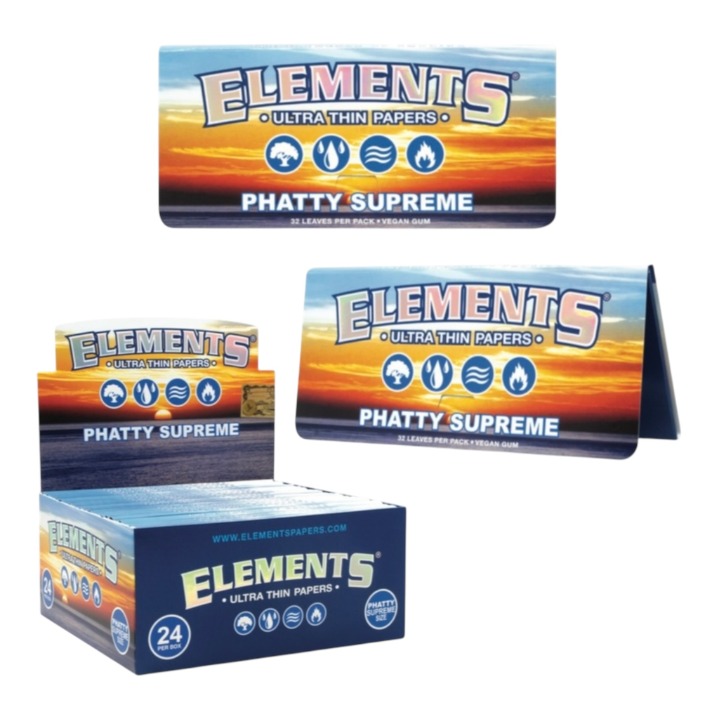ELEMENTS PHATTY SUPREME ULTRA THIN PAPERS BOX OF 24