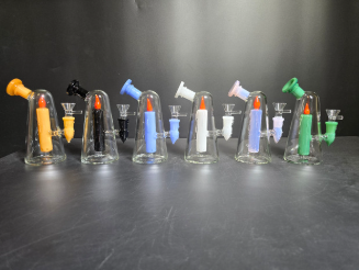 GLASS WATER PIPE 6.5" #WCG40-0501 ASSORTED COLORS