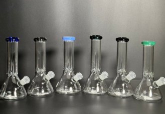 GLASS WATER PIPE 8" #BTBK04-8 ASSORTED COLORS