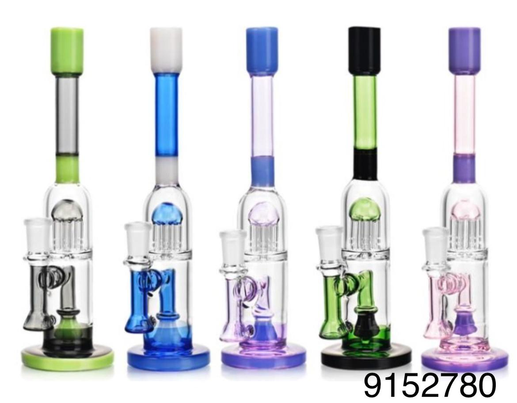GLASS WATER PIPE #9152780 ES2370 ASSORTED COLORS