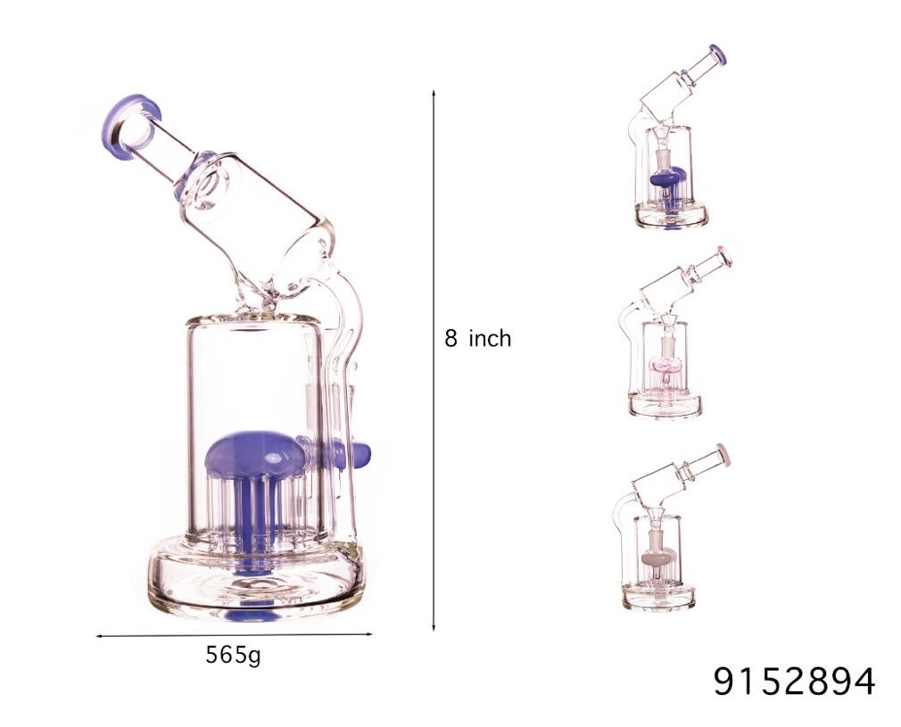 GLASS WATER PIPE #9152894 FGP6136 ASSORTED COLORS
