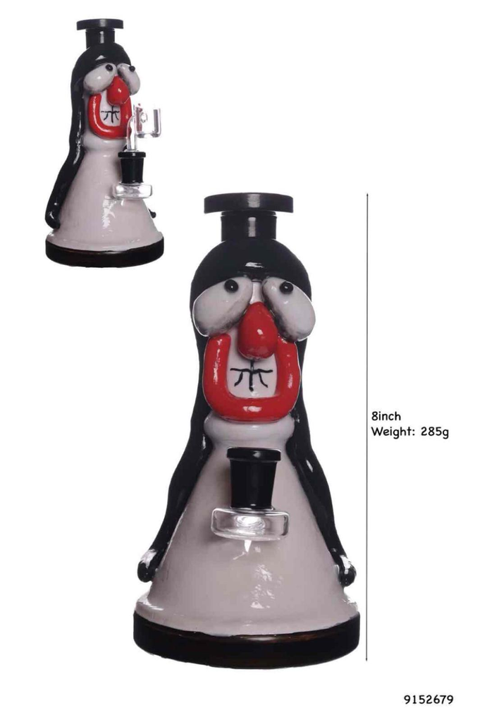 GOOFY 3D 8” GLASS WATER PIPE #9152763 CGP23052 ASSORTED COLORS