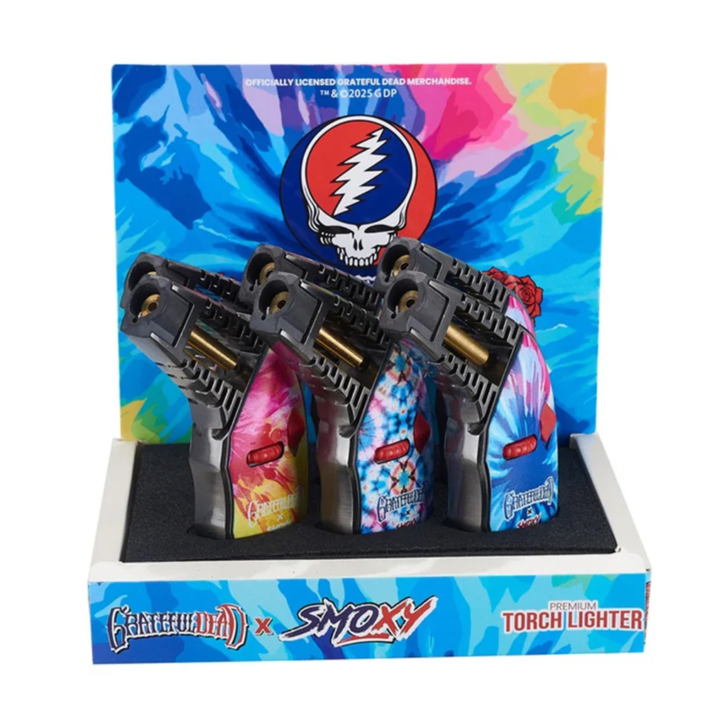 GRATEFUL DEAD X SMOXY THRUST TORCH LIGHTER #GD101D BOX OF 6