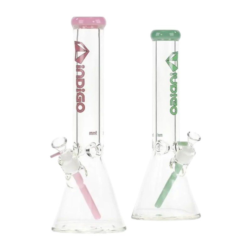 INDIGO GLASS WATER PIPE ASSORTED COLORS