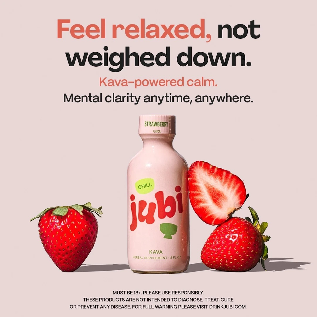 JUBI KAVA STRAWBERRY CHILL SHOT BOX OF 12