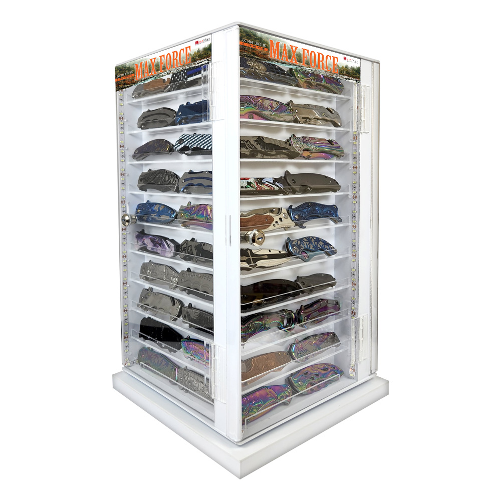 KNIVES 4 SIDED TURNABLE #NV-KN-80DLT4 COUNTERTOP DISPLAY OF 80