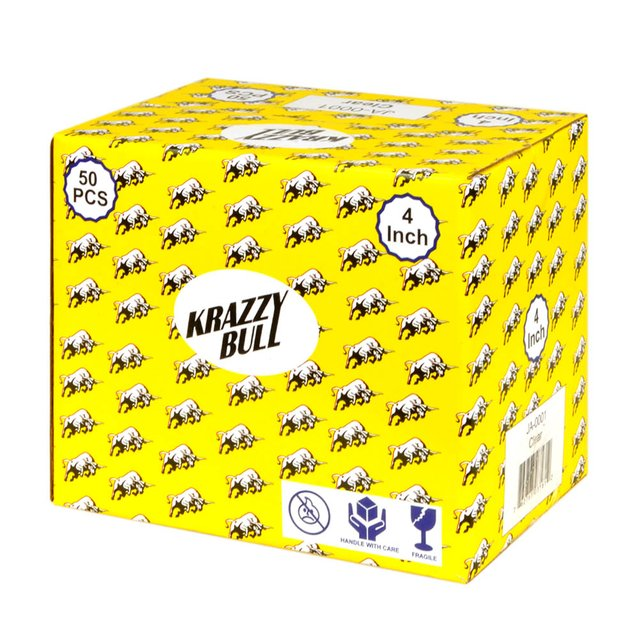 KRAZZY BULL 4" OIL BURNER #JA-0001 BOX OF 50