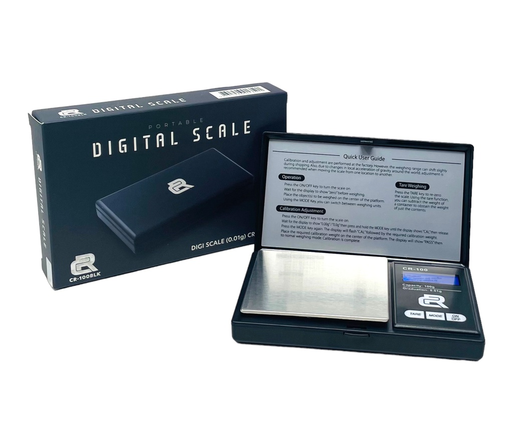 CR-100BLK PORTABLE DIGITAL SCALE 100G X 0.01G