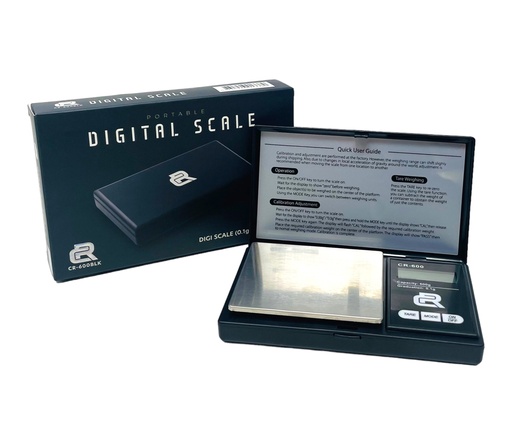 [CR-1-12945] CR-600BLK PORTABLE DIGITAL SCALE 600G X 0.1G