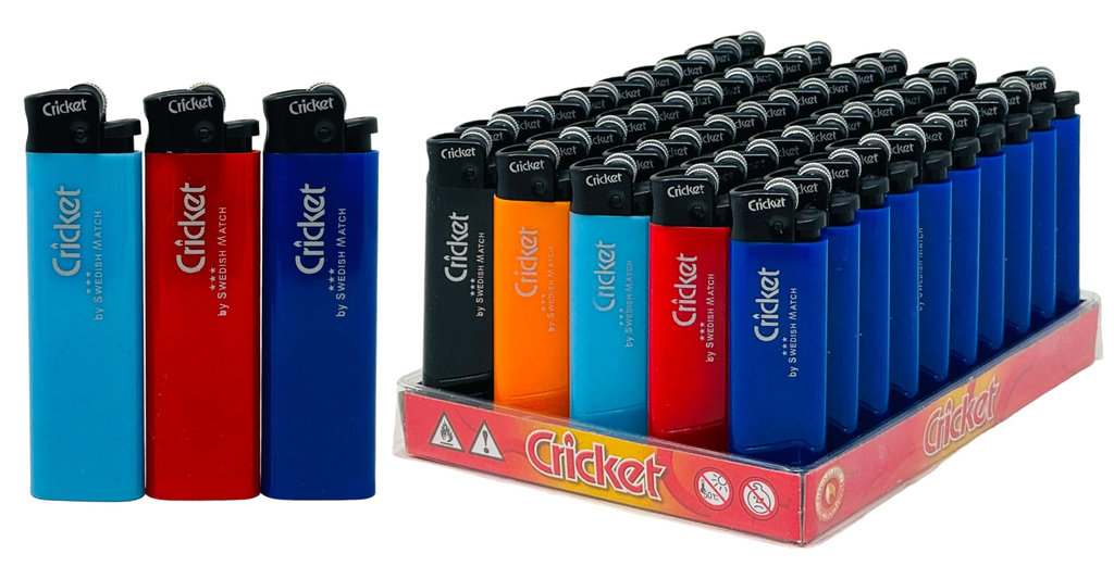CRICKET ORIGINAL MULTI-COLOR LIGHTERS BOX OF 50