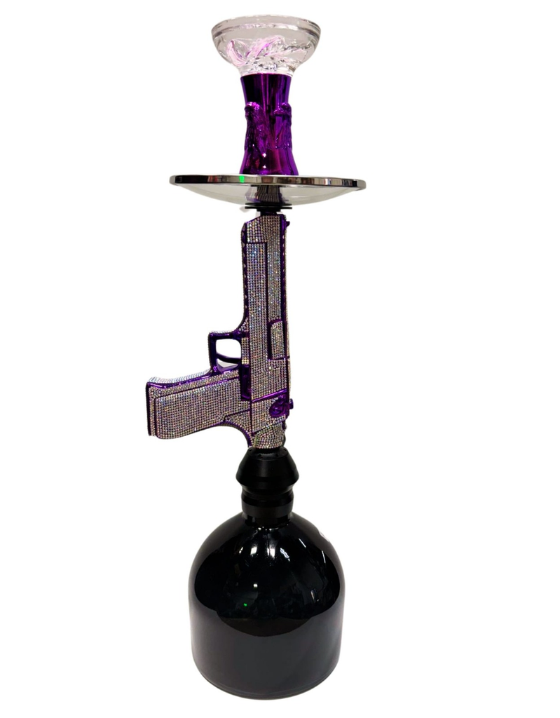 LUXX GLOCKA PUFF ALUMINUM DIAMOND HOOKAH