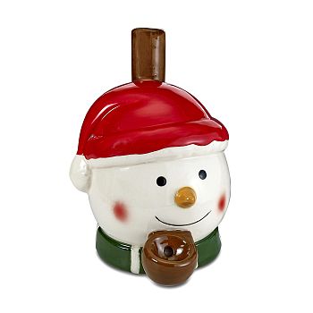 FASHIONCRAFT CERAMIC SNOWMAN PIPE #88164