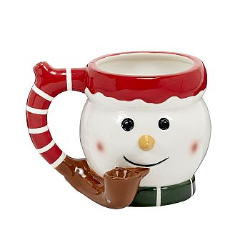 FASHIONCRAFT CERAMIC SNOWMAN MUG #82507