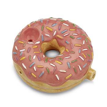 FASHIONCRAFT CERAMIC STRAWBERRY DONUT PIPE #82560