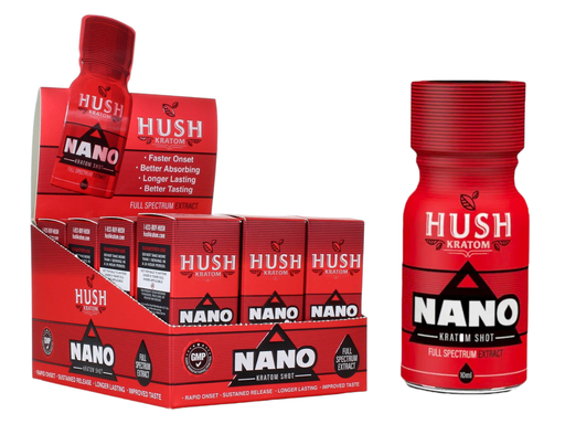 [HUSH-15689] HUSH NANO EXTRACT KRATOM SHOTS 10ML BOX OF 12