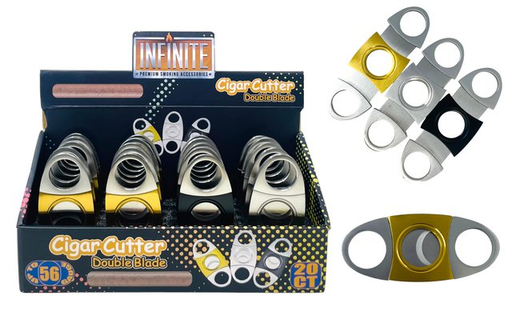 [INFI-14761] INFINITE METAL CIGAR CUTTER BOX OF 20 #XJD-11