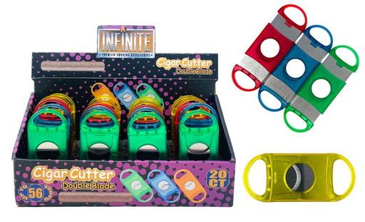 [INFI-14767] INFINITE PLASTIC CIGAR CUTTER BOX OF 20 #SAZ02