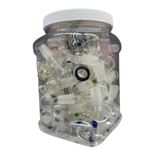 [Temp-HAM-003796] PATTERN DESIGN GLASS BOWL 25CT JAR #COD-00333