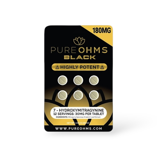 [Temp-HAM-004008] PURE OHMS BLACK 30MG 7-HYDROXY CAPSULES BLISTER 6CT