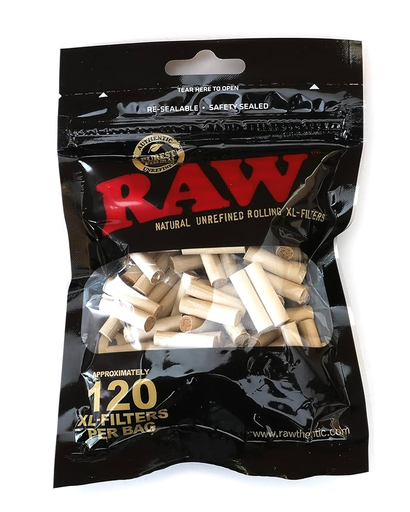 [Temp-HAM-004048] RAW BLACK XL-FILTERS 120CT BAG