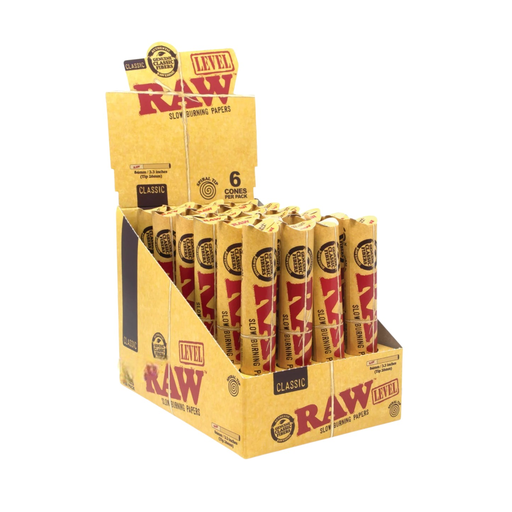[Temp-HAM-004082] RAW LEVEL CLASSIC CONES 6CT BOX OF 24