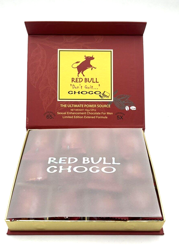 [Temp-HAM-004168] RED BULL CHOCO POWER+ VIP SEXUAL ENHANCEMENT CHOCOLATE 10G BOX OF 12