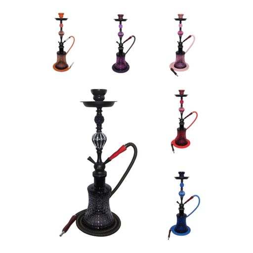 [Temp-HAM-004621] TANYA JUSTICE 1 HOSE HOOKAH TRAVELING CASE ASSORTED COLORS