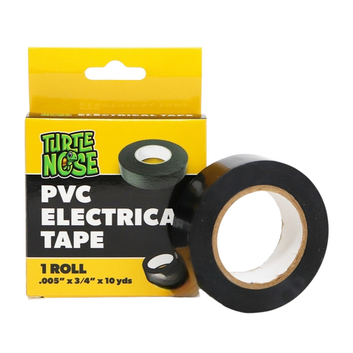 [Temp-HAM-004768] TURTLE NOSE BLACK PVC ELECTRICAL TAPE 3/4" X 10YDS BOX OF 24