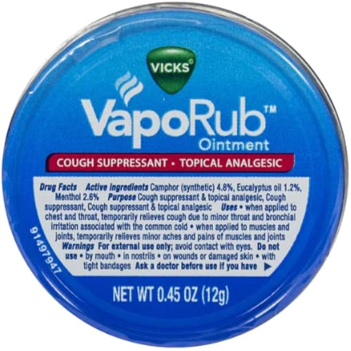[Temp-HAM-004962] VICKS VAPORUB TOPICAL ANALGESIC 12G TIN BOX OF 24