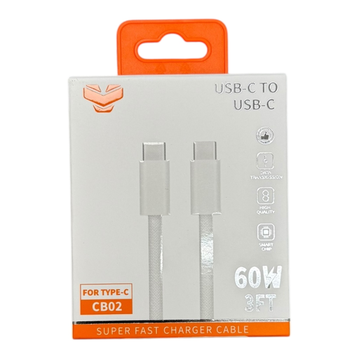 [Temp-HAM-005028] VITOG 60W USB-C TO USB-C CABLE 3FT