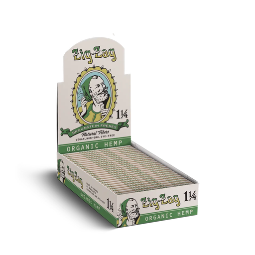 [Temp-HAM-005487] ZIG ZAG VINTAGE 1 1/4 ORGANIC HEMP ROLLING PAPERS BOX OF 24
