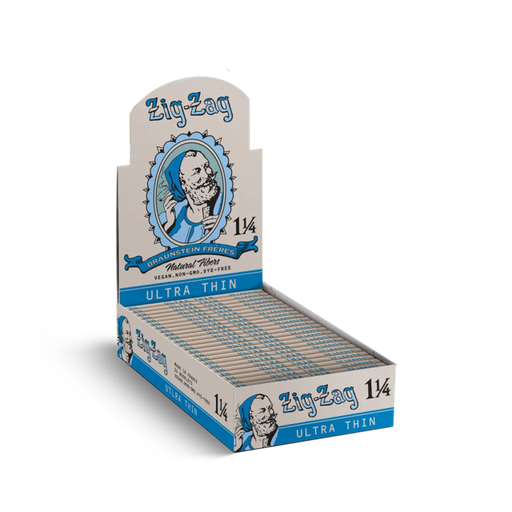 [Temp-HAM-005488] ZIG ZAG VINTAGE 1 1/4 ULTRA THIN ROLLING PAPERS BOX OF 24