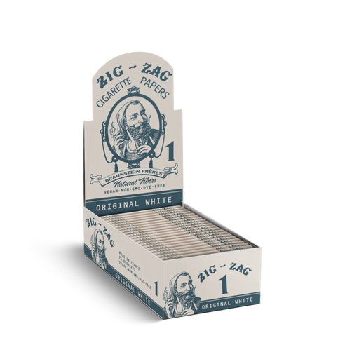 [Temp-HAM-005494] ZIG ZAG VINTAGE ORIGINAL WHITE CIGARETTE PAPERS BOX OF 24