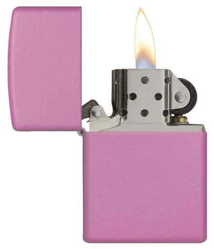 [Temp-HAM-005570] ZIPPO LIGHTER REGULAR PINK MATTE DESIGN