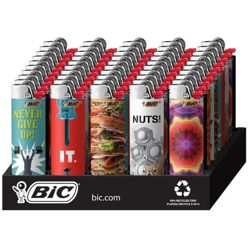 BIC DESIGN LIGHTER BOX OF 50