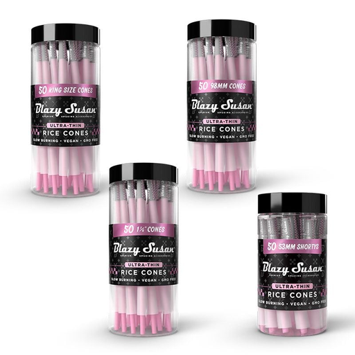 BLAZY SUSAN ULTRA-THIN RICE CONES 50CT JAR