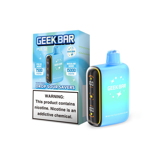 GEEK BAR PULSE SAVERS EDITION 5% DISPOSABLE 15000 PUFFS BOX OF 5