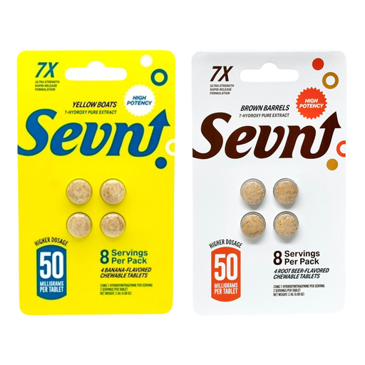 SEVN 50MG 7-HYDROXY PURE EXTRACT CHEWABLE TABLETS 4CT