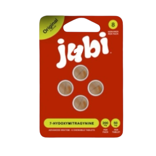 JUBI 50MG 7-HYDROXY ADVANCED KRATOM TABLETS BLISTER 4CT