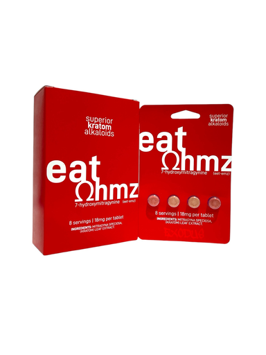 [7-OH-24771] EAT OHMZ 18MG 7-HYDROXY KRATOM BLISTER CAPSULES 4CT