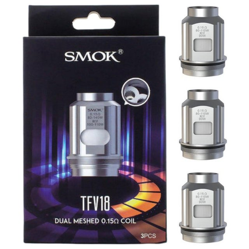 [ITM110221016287] SMOK TFV18 0.15OHM DUAL MESHED COIL 3PCS