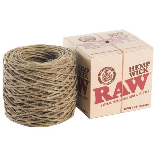 [ITM230620010315] RAW HEMP WICK 250FT / 76METERS BEESWAX