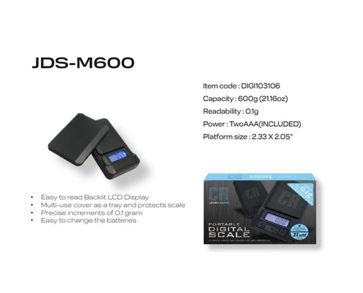 [ITM230620010342] CR JDS-M600 PORTABLE DIGITAL SCALE 600G X 0.1G