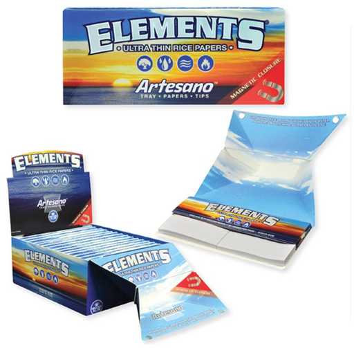 [ITM280621019059] ELEMENTS ARTESANO KING SIZE SLIM PAPERS 33CT BOX OF 15