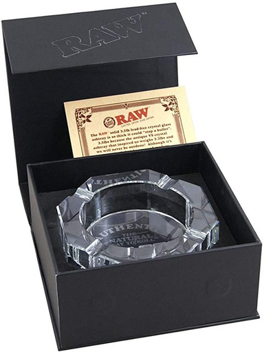 [ITM280820014123] RAW LEAD FREE CRYSTAL ASHTRAY
