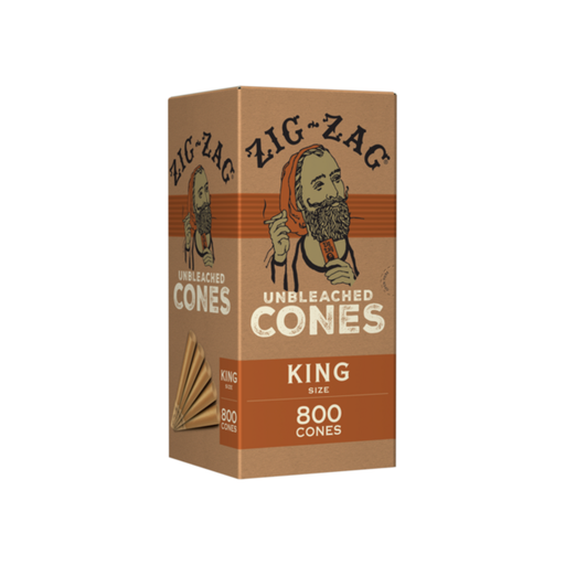[ITM280921020691] ZIG ZAG KING SIZE UNBLEACHED CONES 800CT