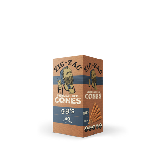 [ITM290721019532] ZIG ZAG 98'S UNBLEACHED CONES 50CT